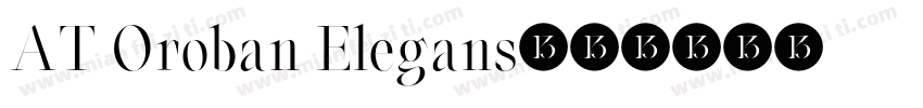 AT Oroban Elegans字体转换